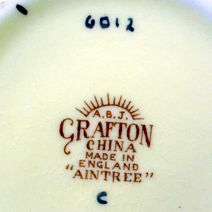 A B Jones Grafton China Aintree china marks