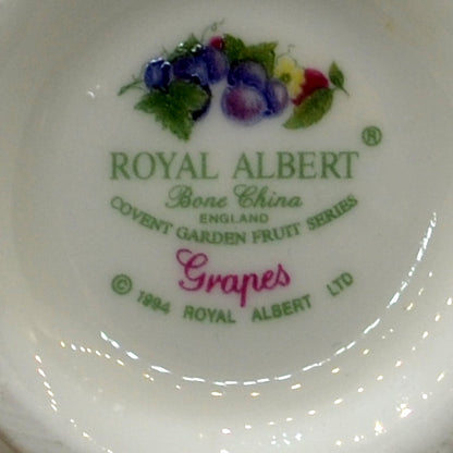 Royal Albert China Grapes Teacup Trio