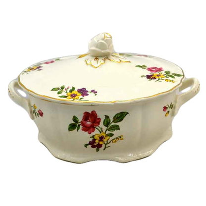 Grindley China Marlborough Royal Petal Floral Ironstone Lidded Tureen