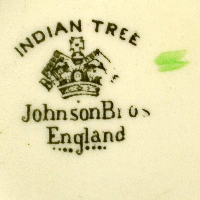 Johnson Brothers China marks for indian tree china