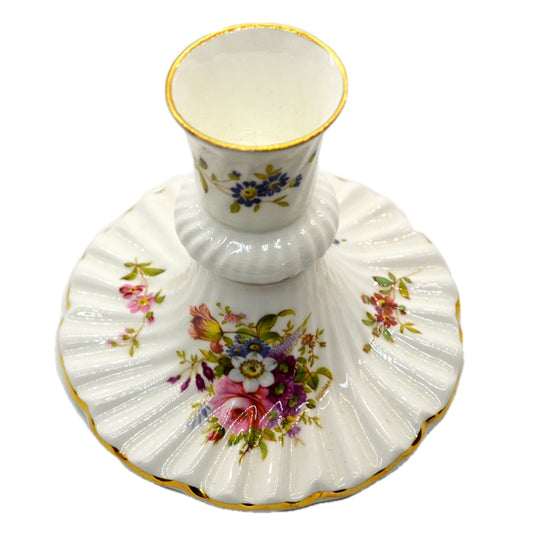 Superb Vintage Hammersly Floral China Candlestick