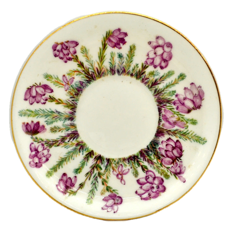 victorian floral china saucer