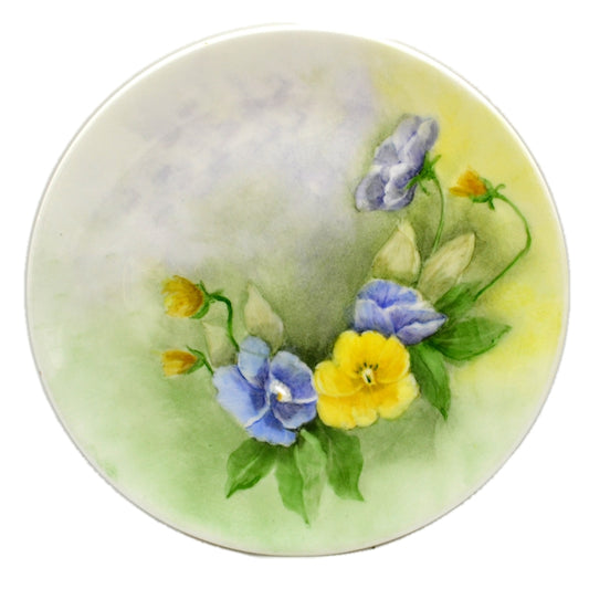 Vintage Hand Painted Floral Bone China Collectors Plate