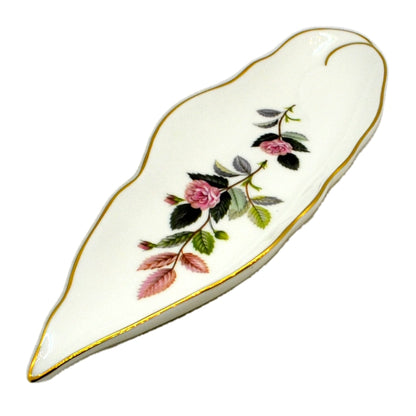 Wedgwood China Hathaway Rose Leaf Trinket Tray