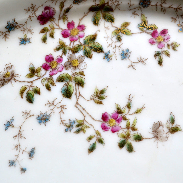 Antique Haviland Porecelain Floral China tray