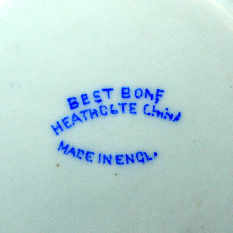 Heathcote Powder Blue and White Willow China Sugar Bowl