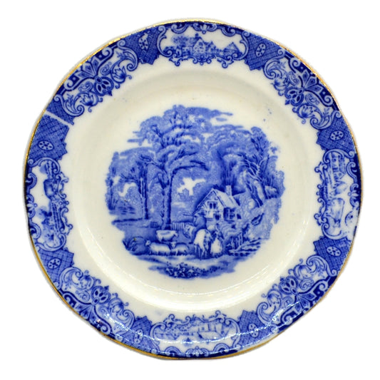 Heathcote Blue and White China Old English Scenery Side Plate