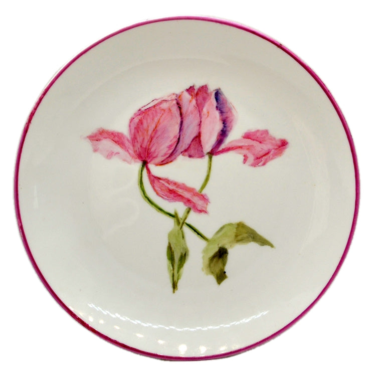 Heather Cooper Hand Painted Tulips Floral Bone China Collectors Plate