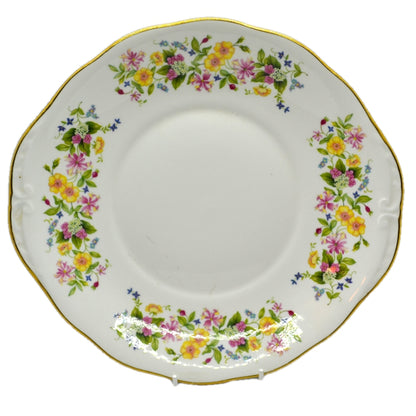 colclough hedgerow china cake plate