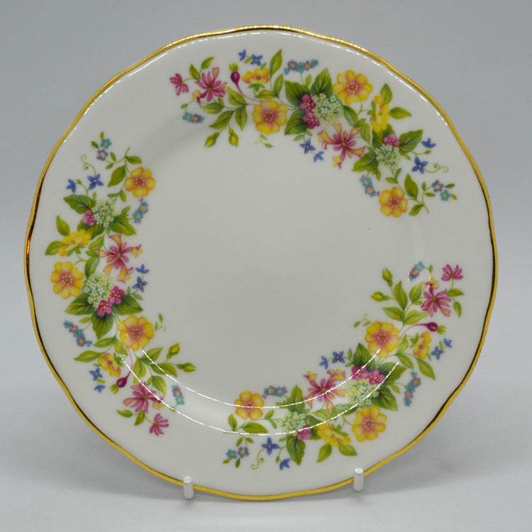 colclough vintage bone china side plate hedgerow pattern