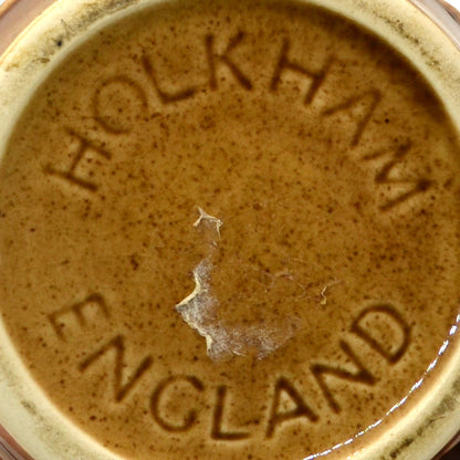 Vintage Holkham Studio Pottery Brown Leaf Mug