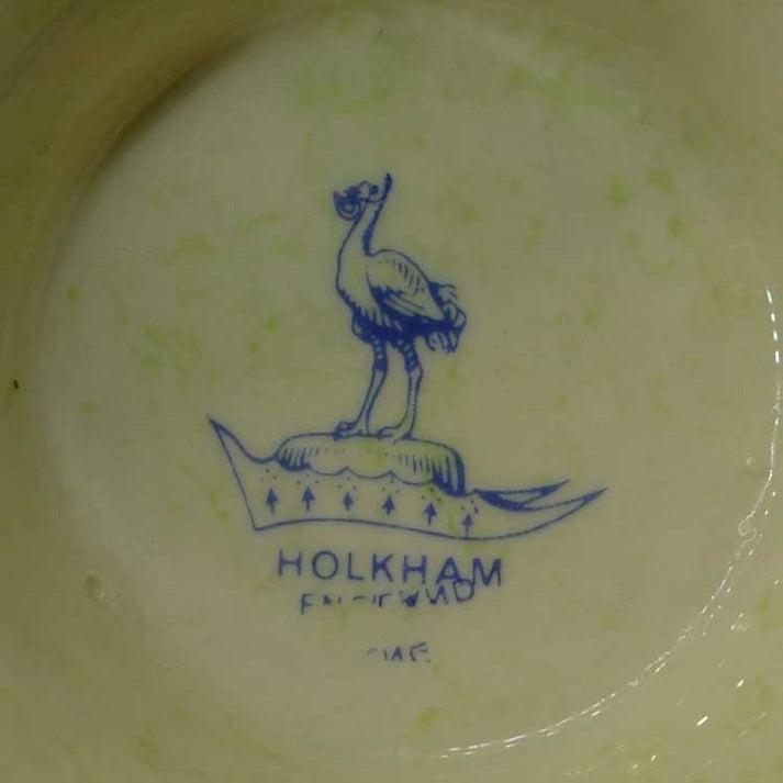 Large Holkham Studio Pottery Convulvulus Bowl Vintage Farmhouse Antiques