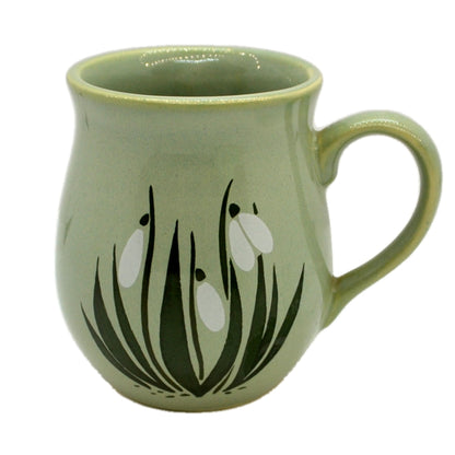 Vintage Holkham Studio Pottery Snowdrop Mug