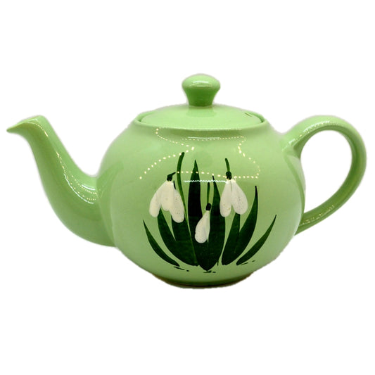 Vintage Holkham Studio Pottery Snowdrop Teapot