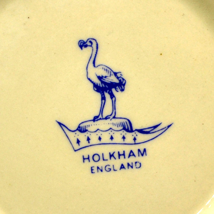 Vintage Holkham Studio Pottery Cream Glaze Mallard Duck Mug