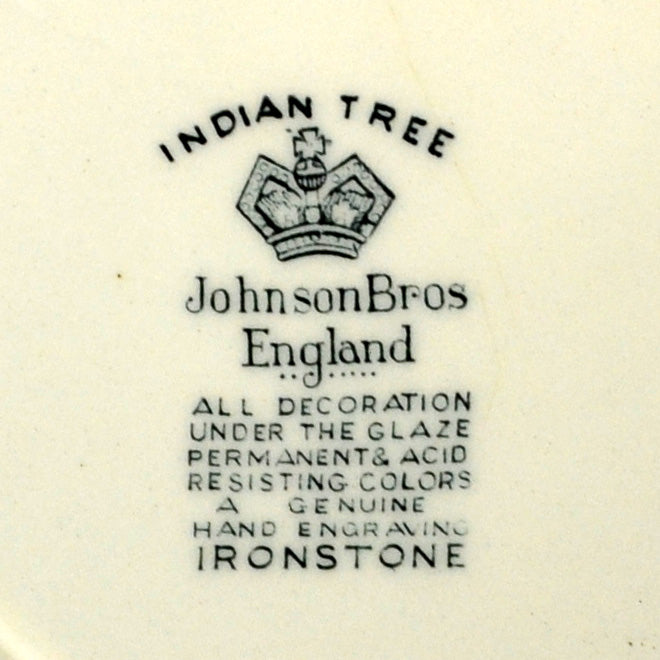 Johnson Brothers China Indian Tree Cake Plate