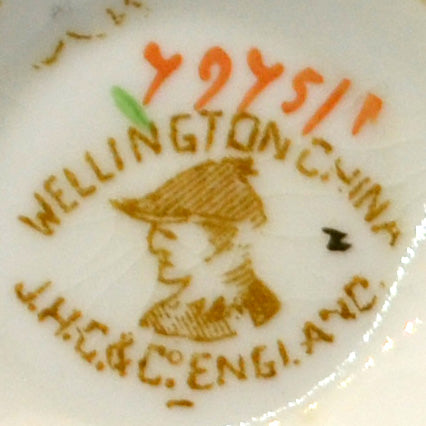 J H Cope & Co Wellington China 4975 Floral Urn Teapot