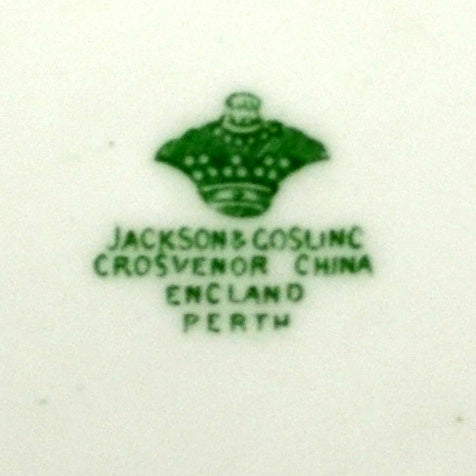 Jackson and Gosling Grosvenor China Perth 5200 Cake Plate 1914