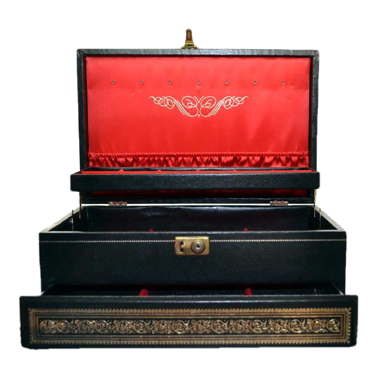 Large Vintage Mele 3 Tier Jewellery Box