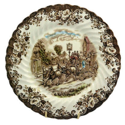 Johnson Bros coaching scene dinner plate multicolour