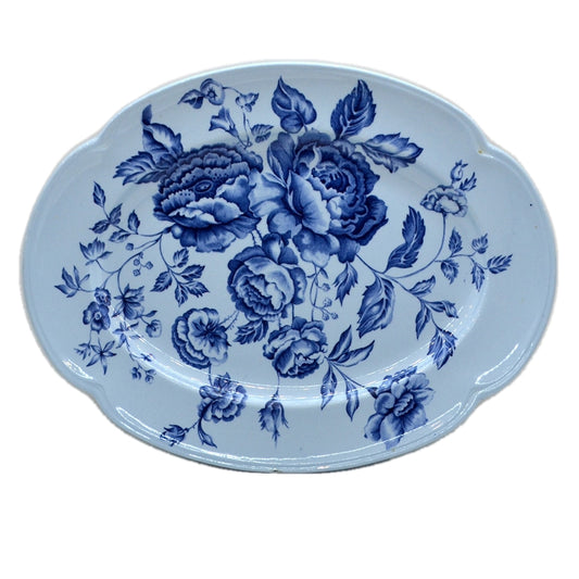 Vintage Johnson Brothers Elizabeth blue china Ironstone platter