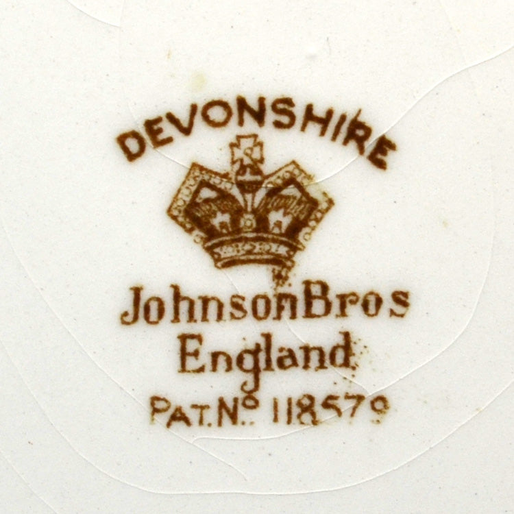 Antique Johnson Brothers Devonshire China Mark