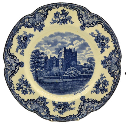 Johnson Bros blue and white england castle plate blarney castle