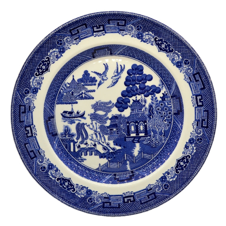 Johnson Brothers Willow Blue and White China 10.25-inch Dinner Plate
