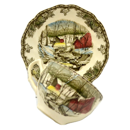 Johnson Brothers Friendly Village China Teacup and Saucer The Ice House