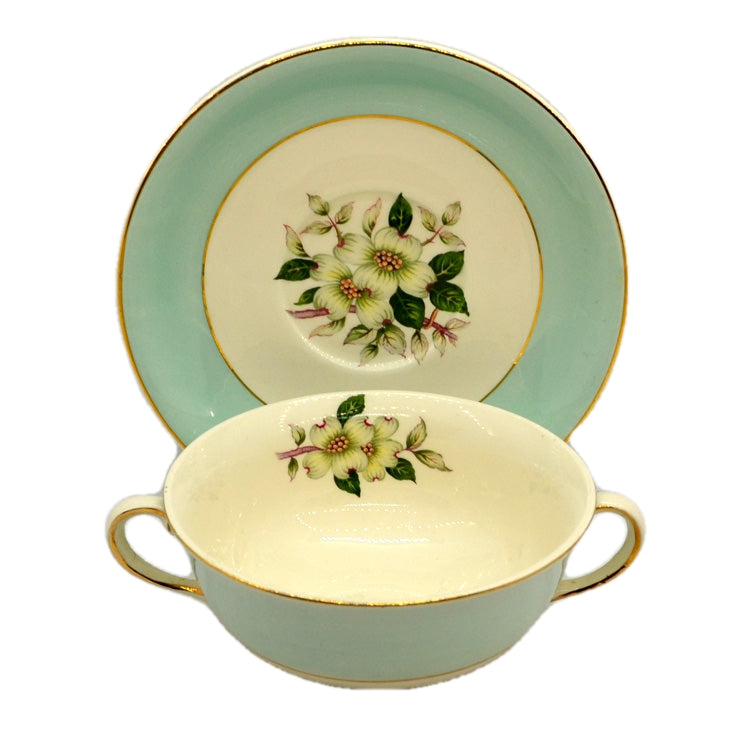 johnson brothers pareek china pistachio green snow white soup cups