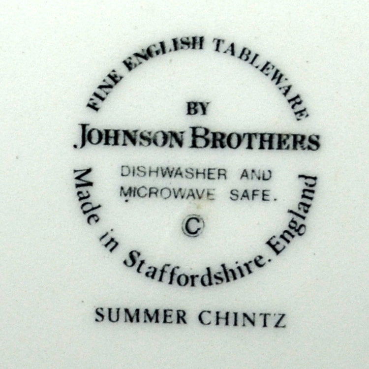 Johnson Brothers Summer Chintz China Mark