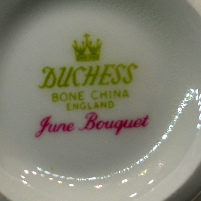 Duchess China June Bouquet Pattern Teacup & Saucer