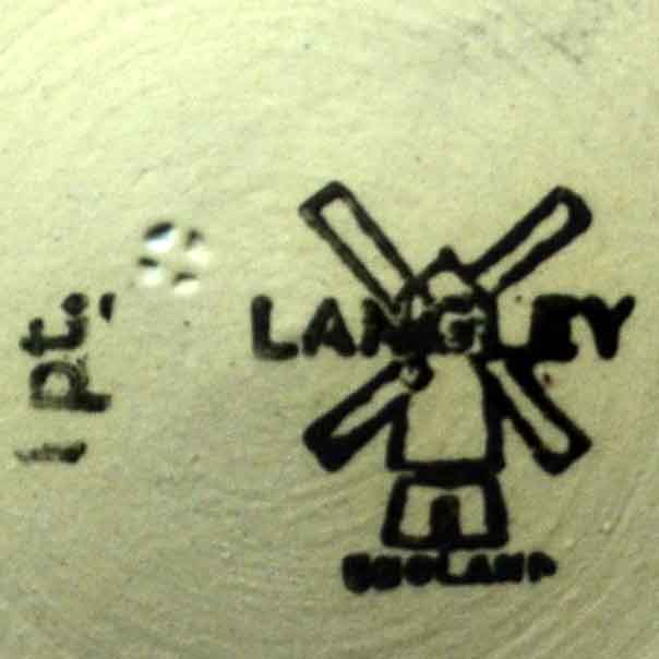 Langley Pottery China mark