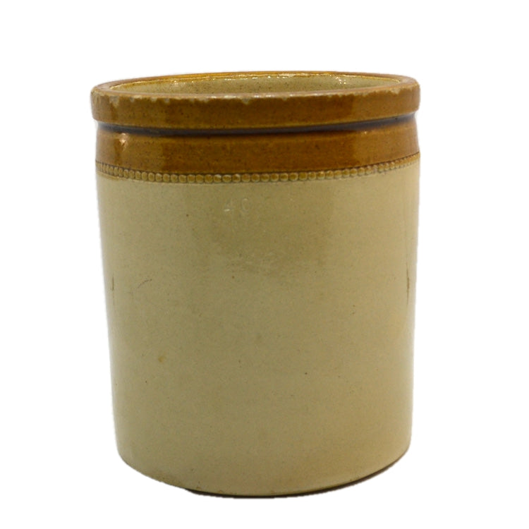 Antique Salt Glazed Stoneware Jar 6-inch