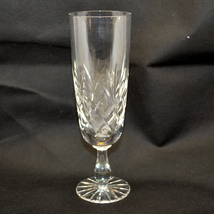 Vintage Set of 6 Lead Crystal Champagne Glasses