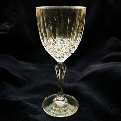 Pair of Lead Crystal Wine Glasses