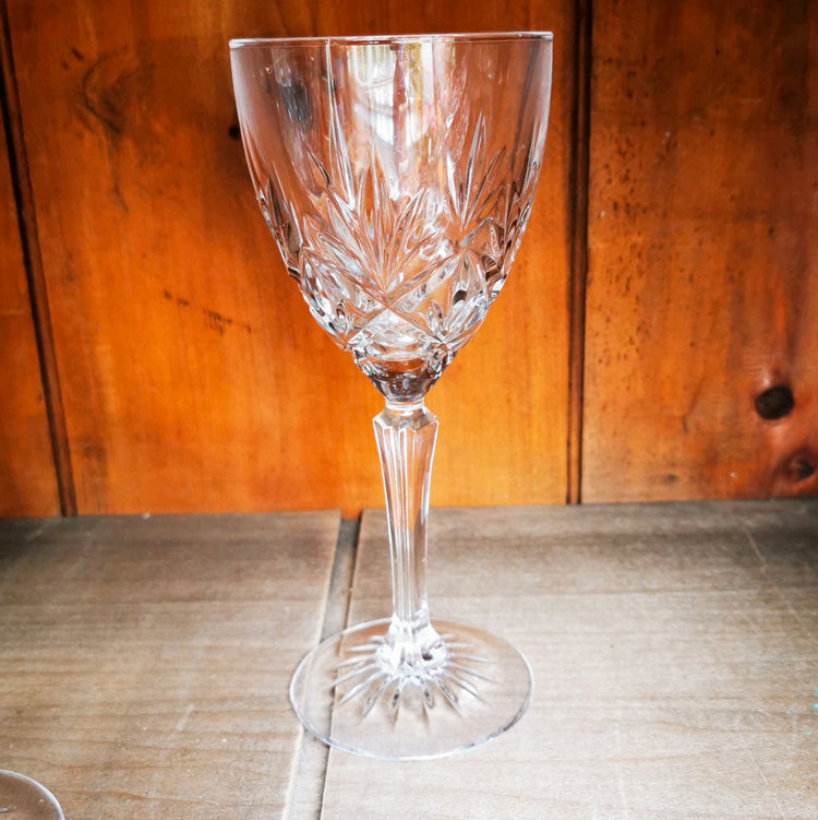 Set of 4 Crystal Wine Glasses
