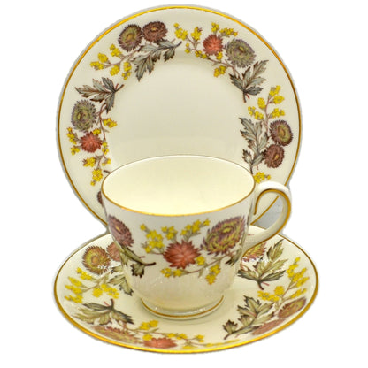 Wedgwood China Lichfield W4156 Teacup, Saucer & Side Plate Trio