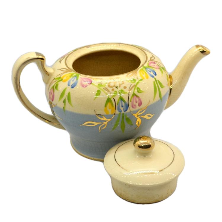 Vintage Lingard Ware Floral China Teapot