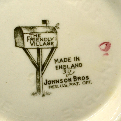 Johnson Brothers China The Friendly Village Coffee Pot Damaged Lid