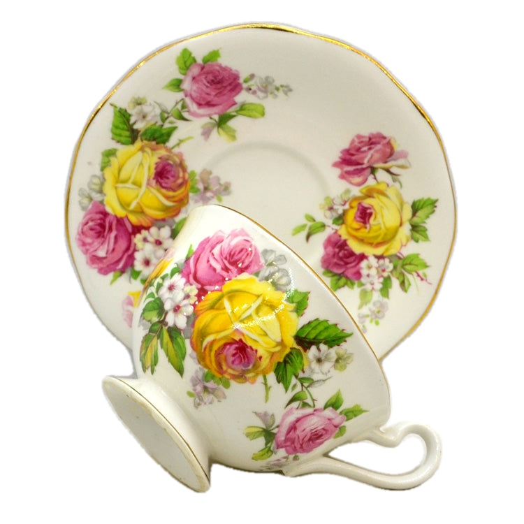 Queen Anne China Manor Roses Floral TChina