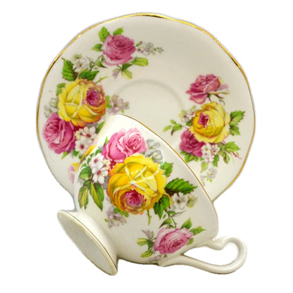 Queen Anne China Manor Roses Floral TChina