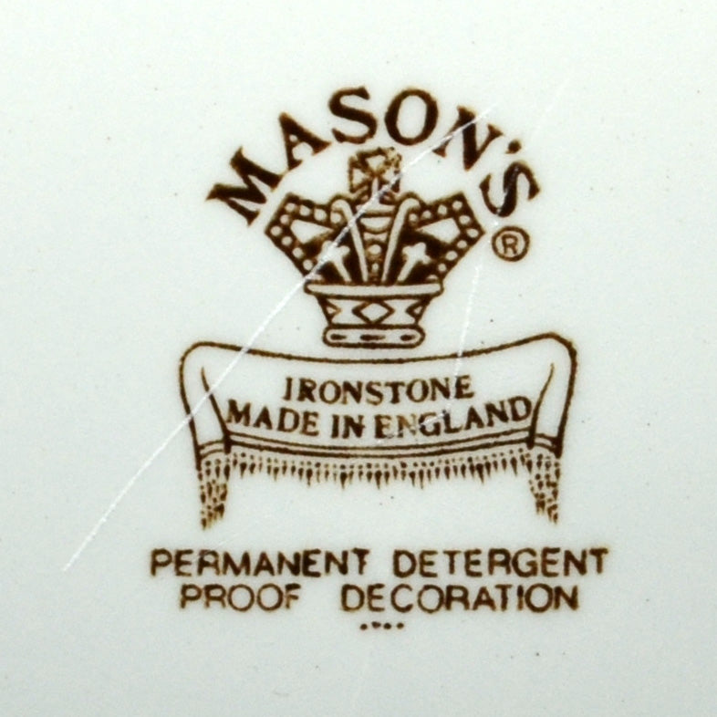 Masons Ironstone Brown and White China Sir Isambard Kindom Brunel Plate