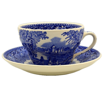 Masons Ironstone Blue & White Vista China Breakfast Cup