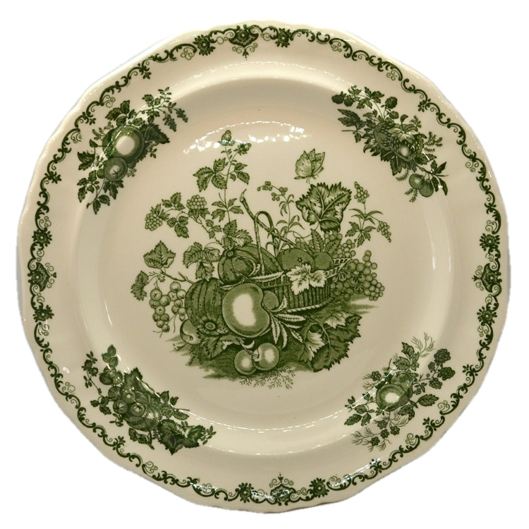 Mason's Green Fruit Basket Patent Ironstone China Serving Plate