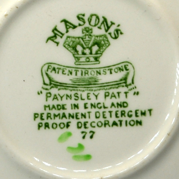 Masons Paynsley Green China Teacup and Saucer