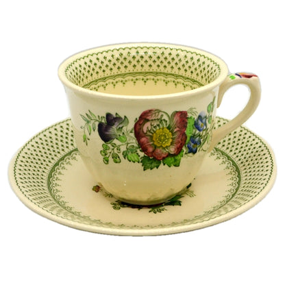 Masons Paynsley Green China Teacup and Saucer