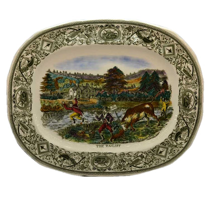 Vintage Masons Ironstone Angling series The Bailiff platter