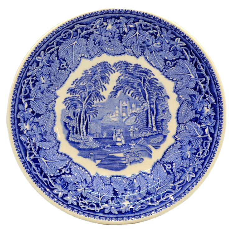 Vintage Masons Ironstone Blue & White Vista China Breakfast Saucer