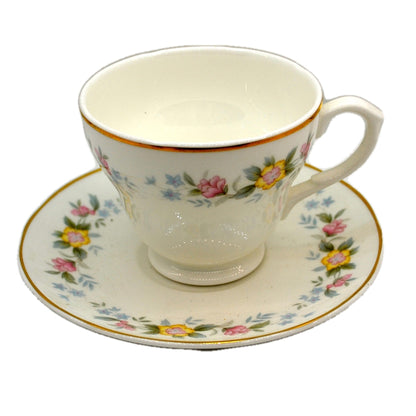 Mayfair Floral China Apline Flowers Teacup and Saucer